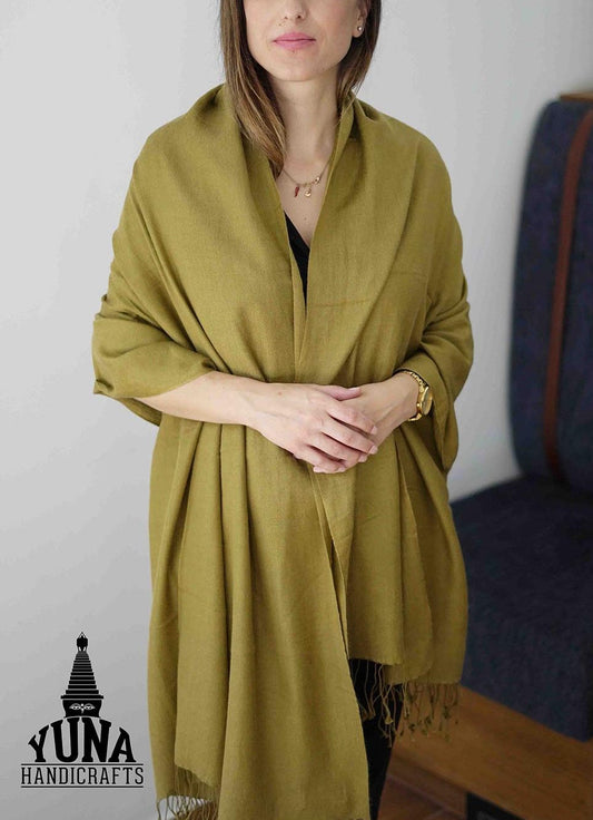 Pashmina Shawl Wrap Mustard Color