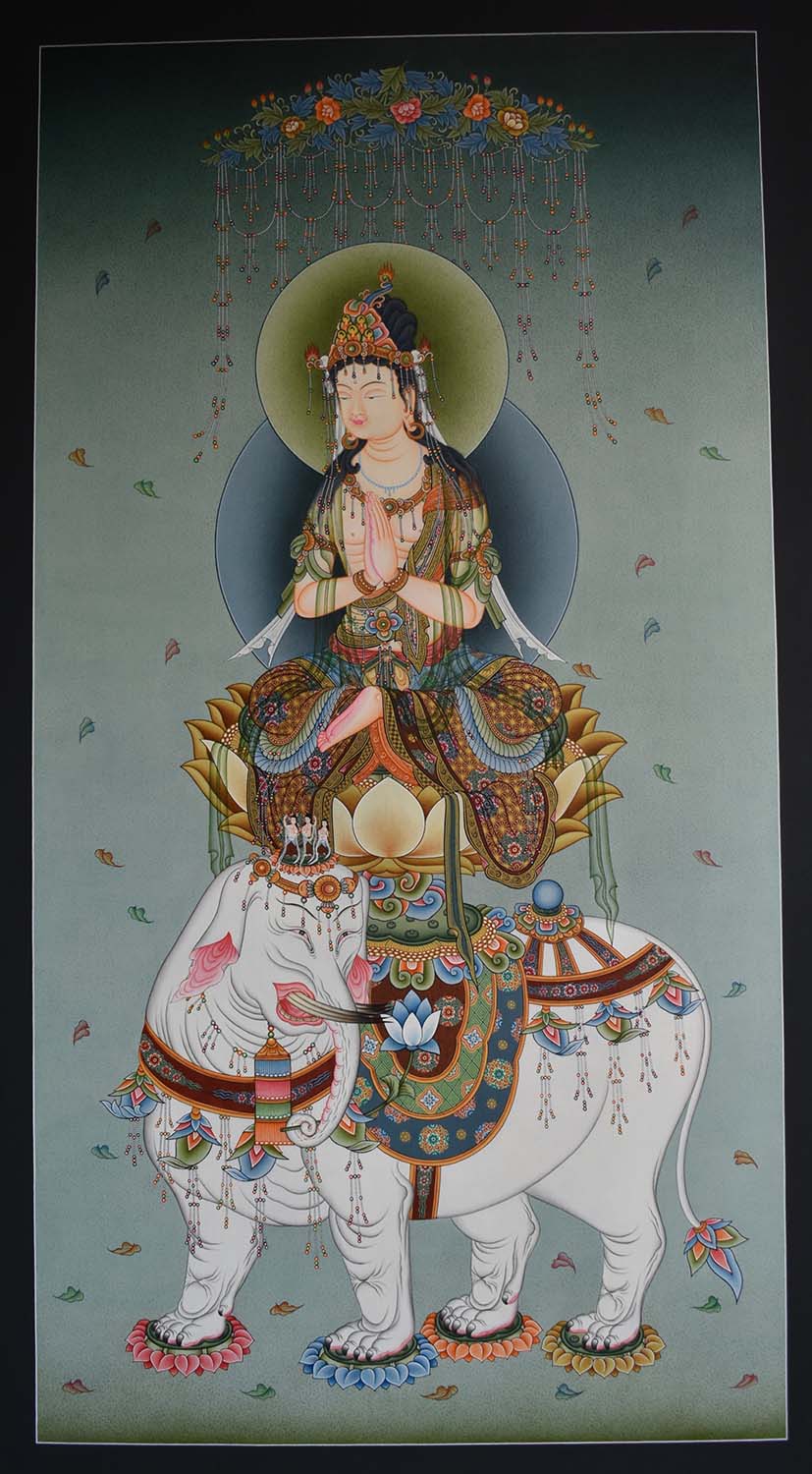 Fugen Samantabhadra Bodhisattva Thangka