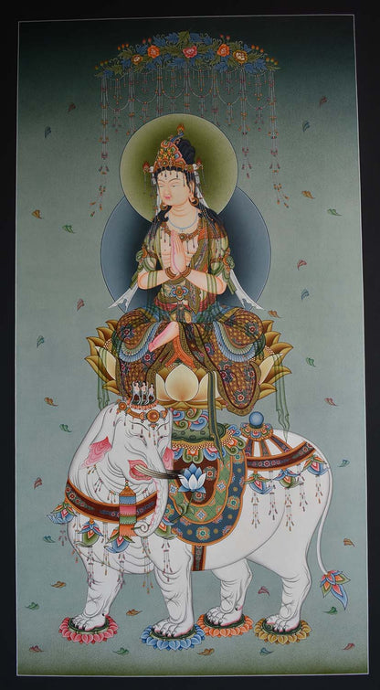Fugen Samantabhadra Bodhisattva Thangka