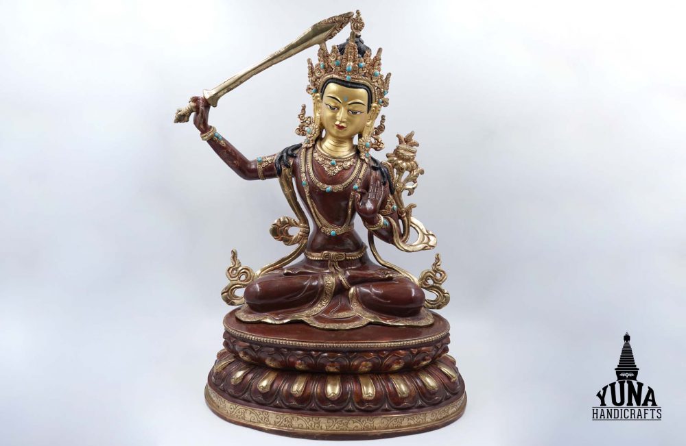 Buddhist God Manjushri Statue