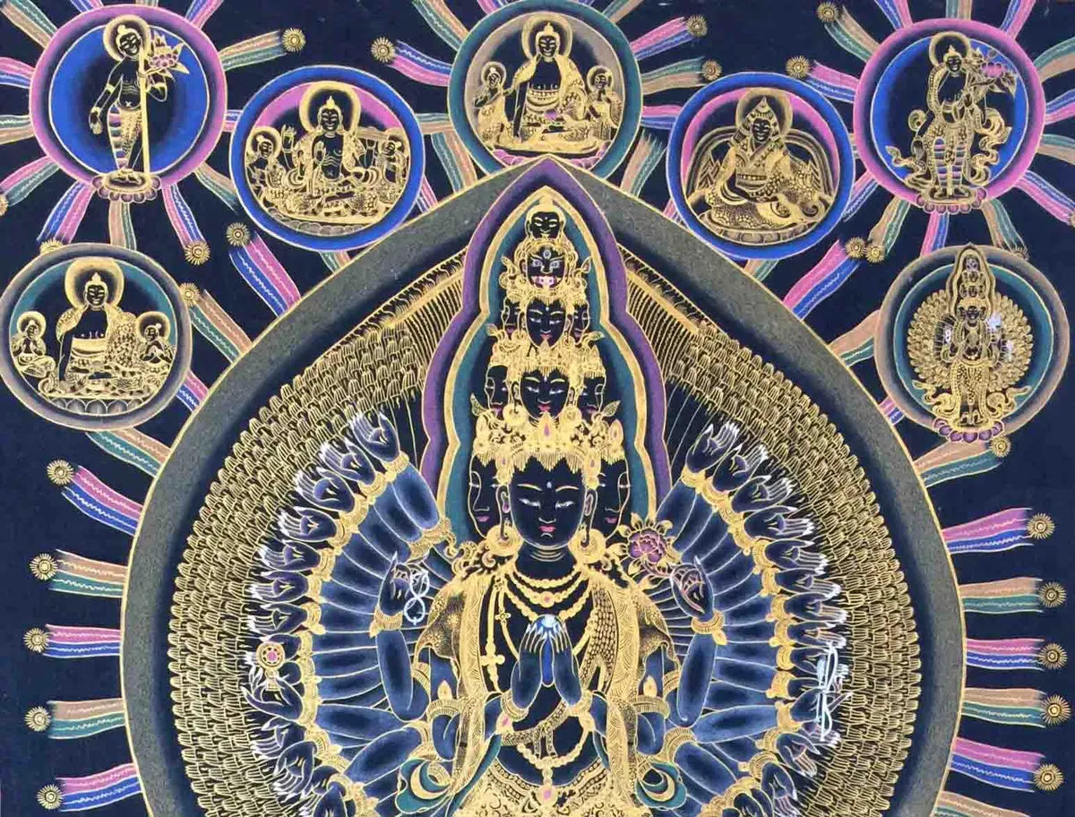 Thangka Avalokiteshvara Bodhisattva