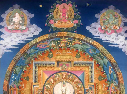 Chenrezig Avalokiteshvara Mandala Thangka