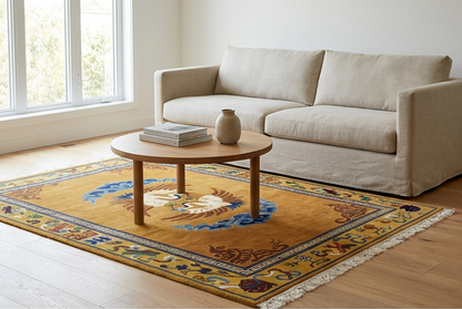 Black-Necked Crane Tibetan Rug