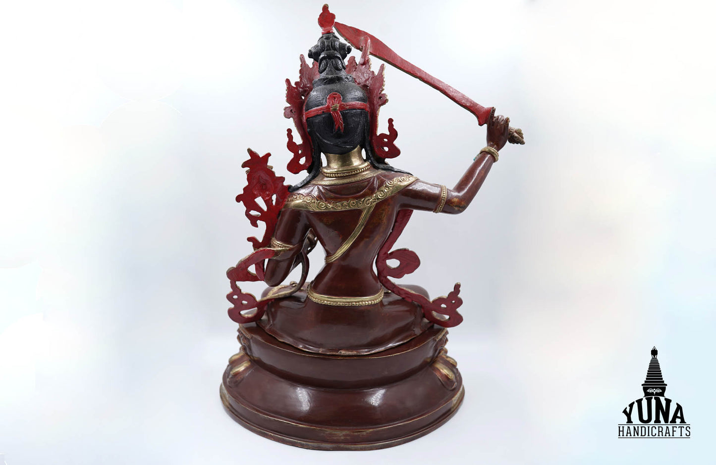 Buddhist God Manjushri Statue