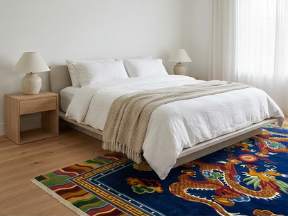 Dragon Area Rug From Tibet