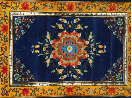 Floral Design Tibetan Rug