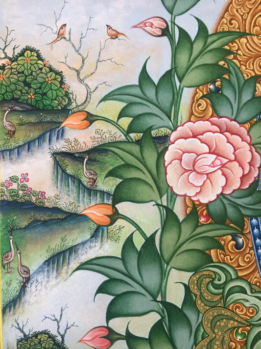 Yellow Dzambhala Painting