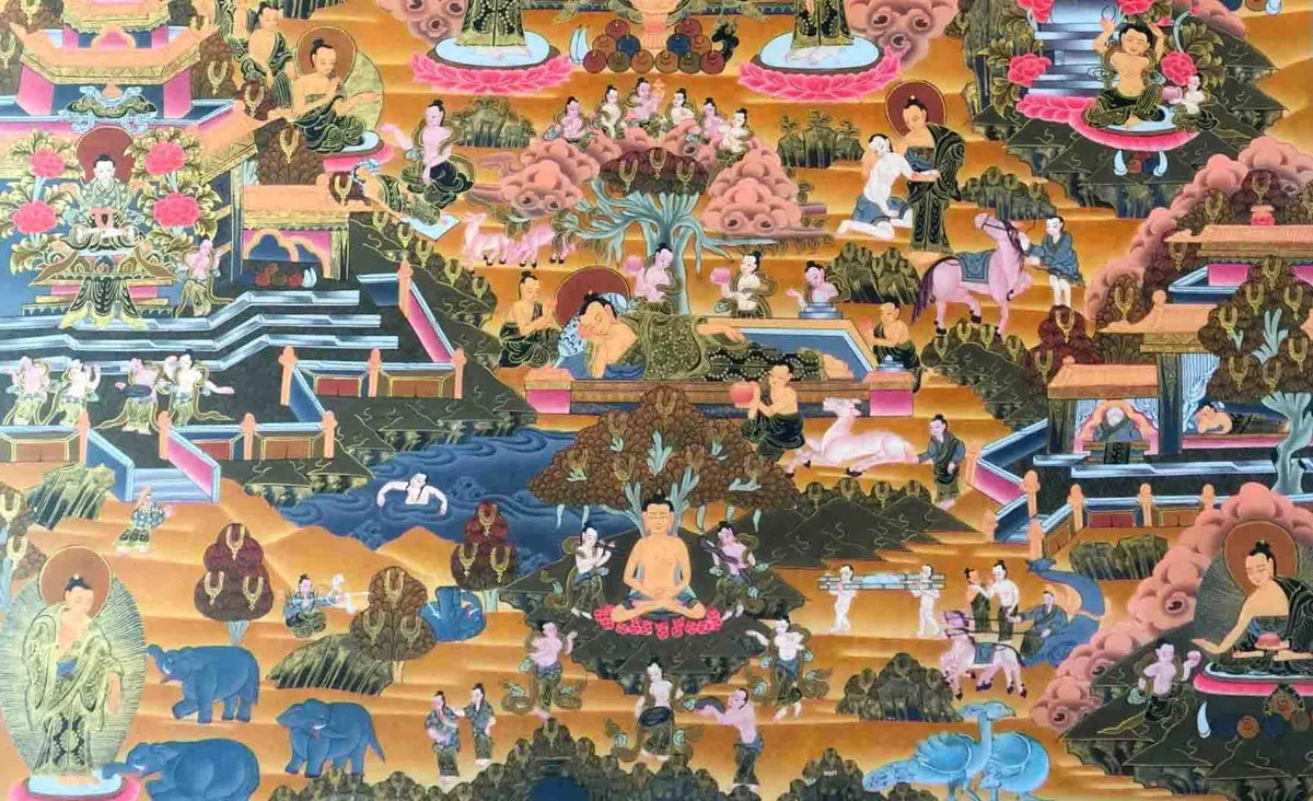Buy Life Of Buddha Thangka