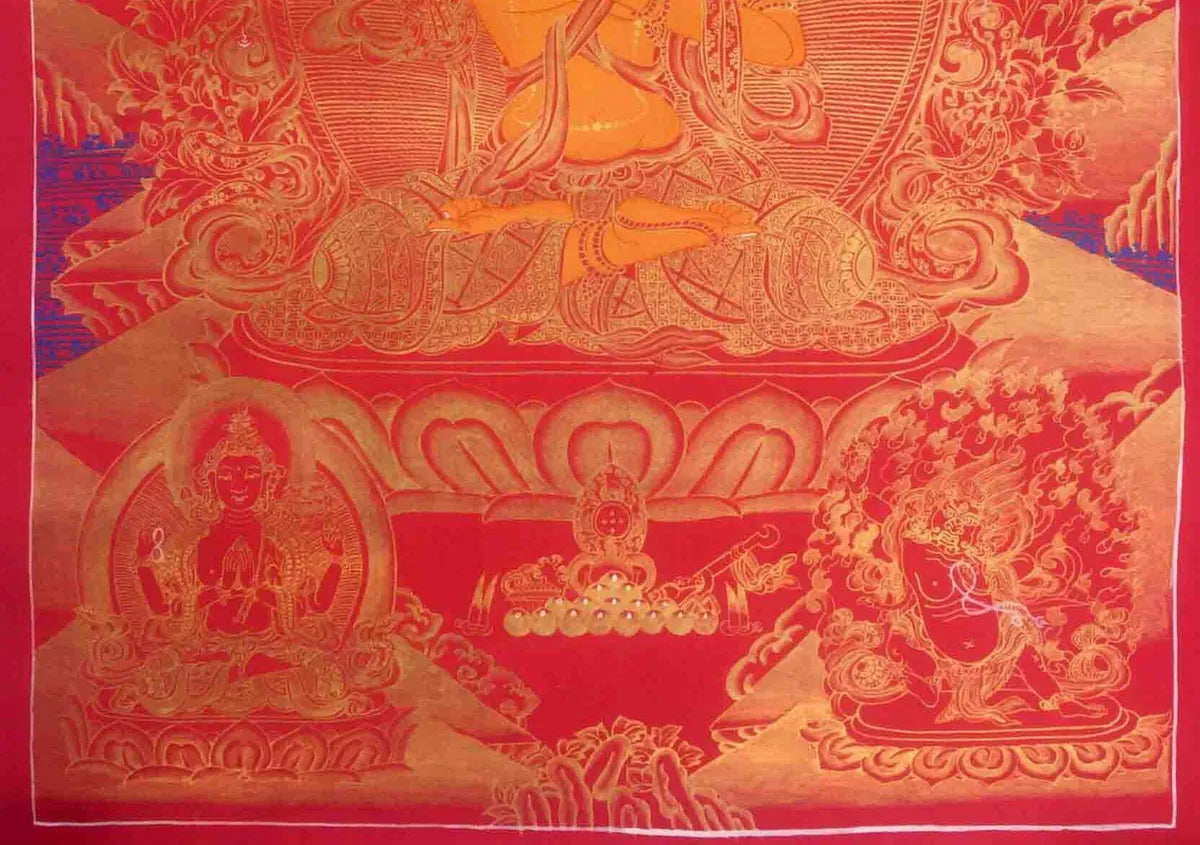 Buddhist God Manjushri Thangka