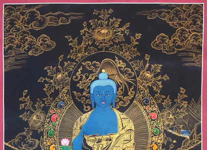 Blue Medicine Buddha Painting