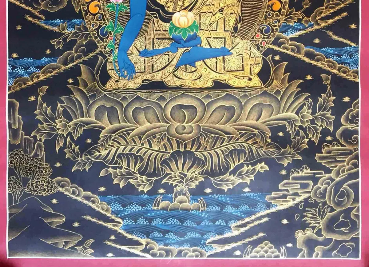 Blue Medicine Buddha Painting