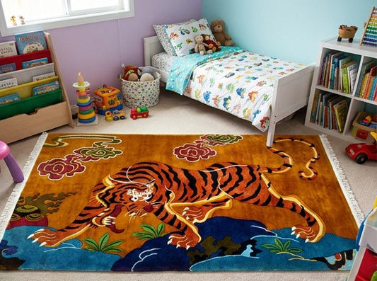 Tibetan Tiger Rug from Nepal