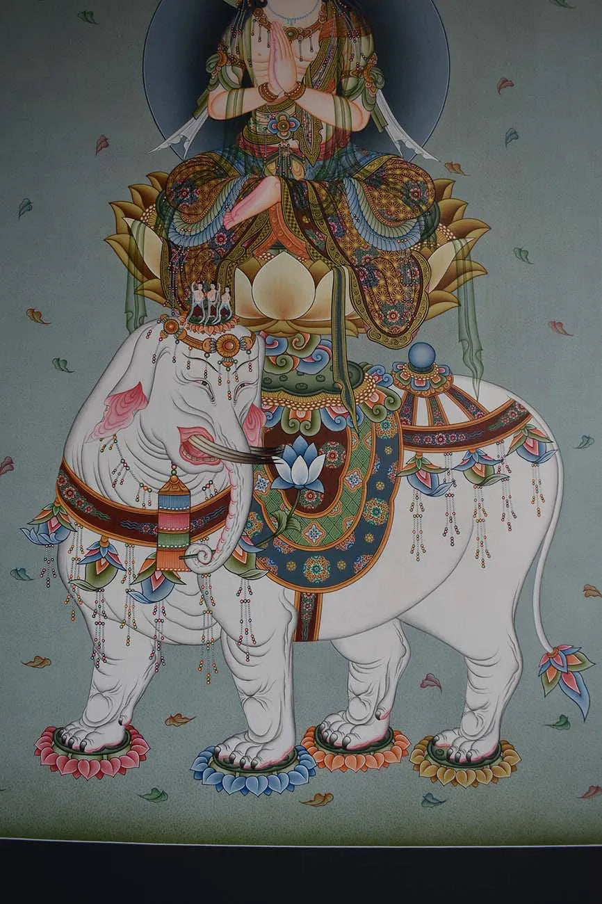 Fugen Samantabhadra Bodhisattva Thangka