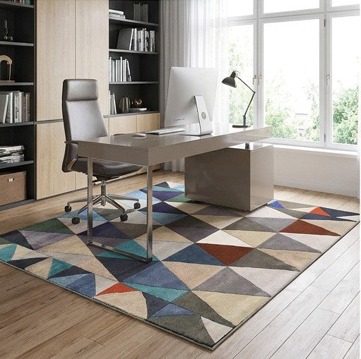 Nordic wool area rug versatile minimalist design