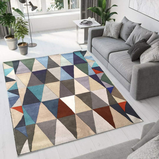 Nordic wool area rug versatile minimalist design