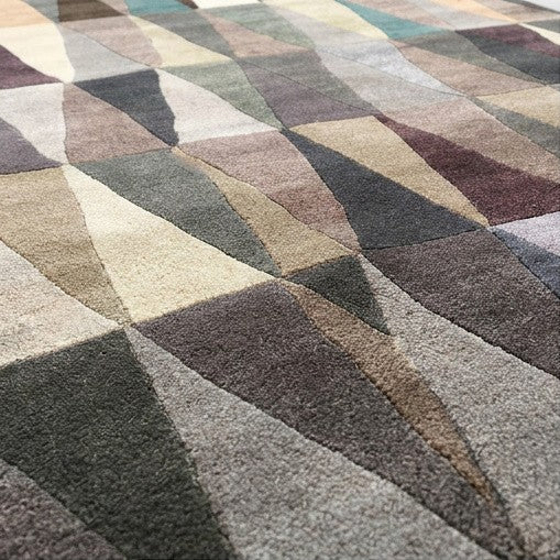 Scandinavian style hand-knotted area rug from Nepal