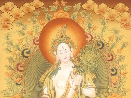 White Tara Thangka Paintings
