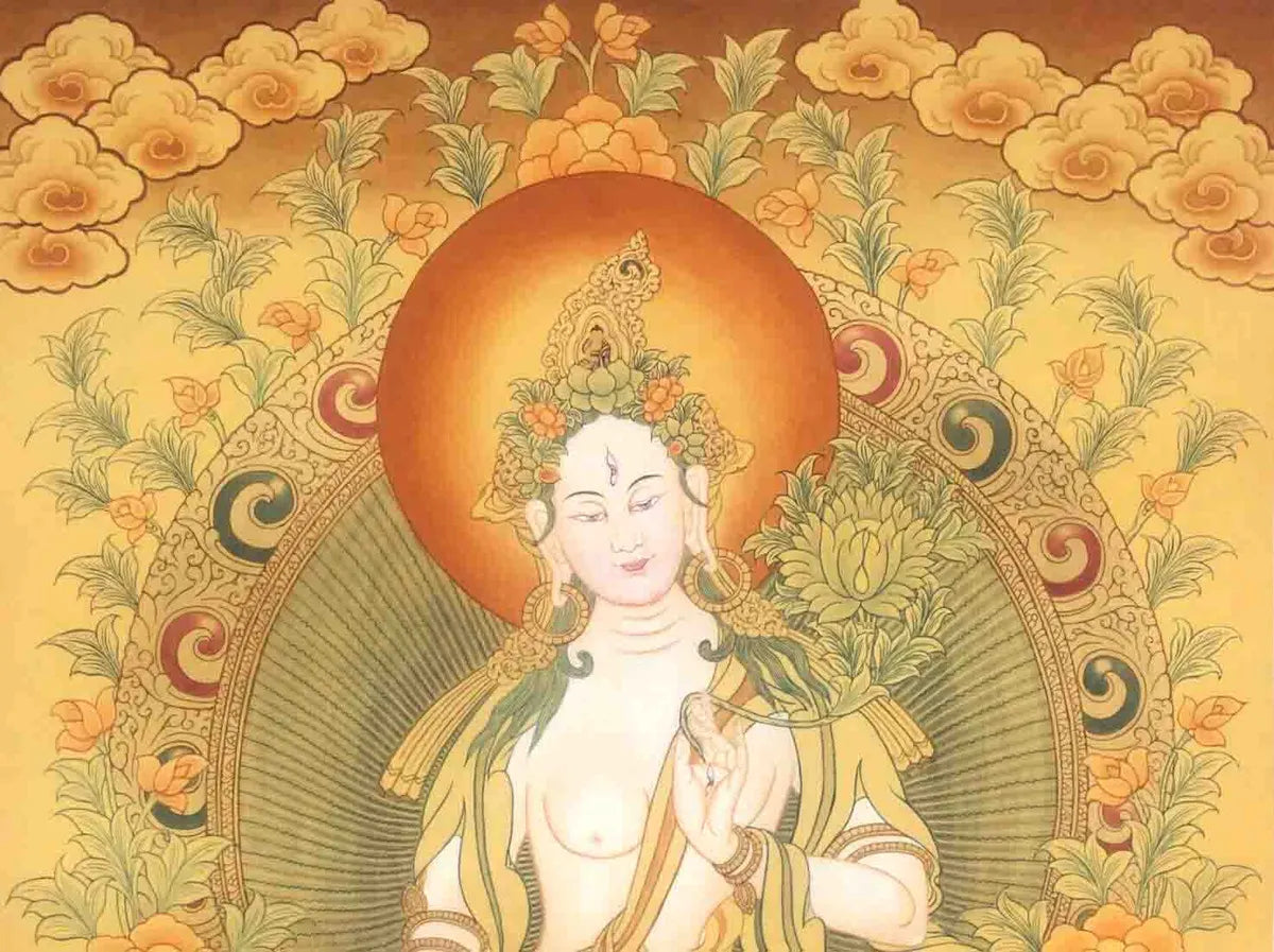 White Tara Thangka Paintings